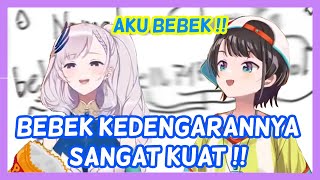 [ Hololive sub indo ] Reine ngajarin subaru bahasa indonesia !!