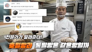 호밀빵과 통밀빵의 차이점은?