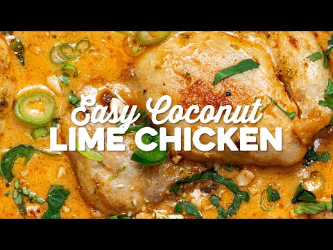 Easy One Pan Coconut Lime Chicken | Supergolden Bakes