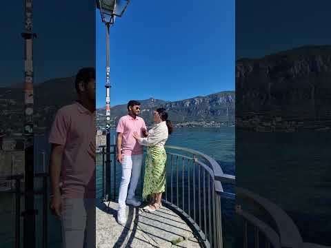 when husband forgets wife name at lake como Italy #couplecomedy #travelvlog #shorts #trendingshorts