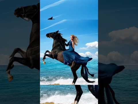 घोड़ा और लड़की सुंदर ऐ छवियाँ|horse and girl beautiful ai images #viral #shorts