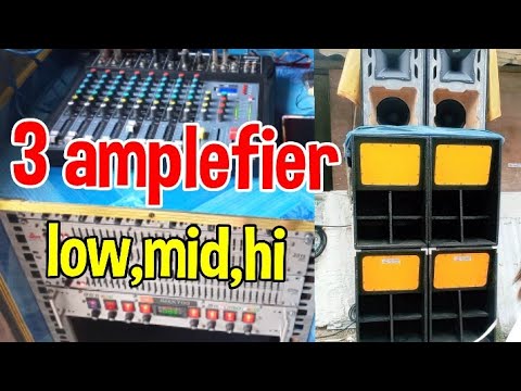 paano mag setup Ng 3 amplefier low mid hi, Re upload