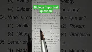 Biology important question #neet2024 #aiims #aipmt #neet2024 #ncert #neetstrategy