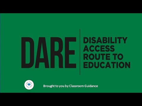 How to Apply to DARE. Disability Access Route to Education