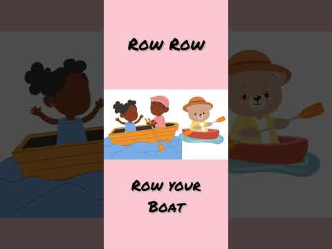 Row Row Row Your Boat | Fun Kids Song | ElephantRhymes Shorts for Toddlers