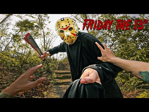 PARKOUR POV vs JASON VOORHEES IN REAL LIFE l FRIDAY THE 13TH 2.0 ( Halloween Parkour POV Chase )