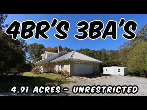 4.91 Acres Alabama Land For Sale - Basement Home Odenville Real Estate