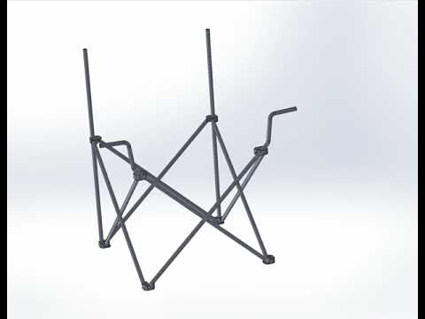 Folding Chair Mechanism in Solidworks