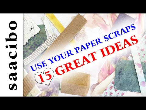 15 Great Ideas To Use Your Paper Scraps  #useyourscraps  #junkjournalinspiration