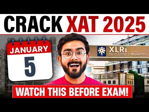 Crack XAT in 10 days | XAT exam Preparation strategy