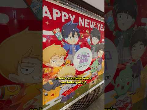 Mob Psycho Cafe but with a New Years Theme