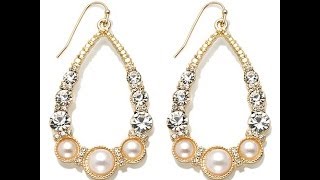 R.J. Graziano "La Pearls" Simulated Pearl Earrings