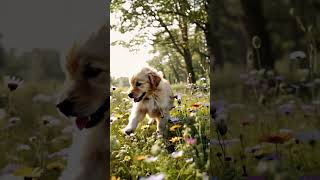 Puppy's First Adventure #PuppyJoy #NaturePlay #ai