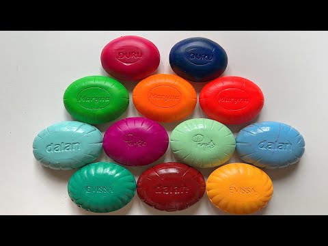 ASMR cutting lacquer soap, round dry soap