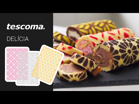 Stencils for decorated roll cakes DELÍCIA, 3 pcs