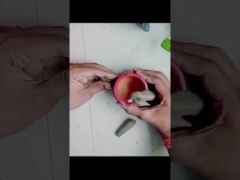 Terracotta peacock Diya holder making using Ganga mitti ll don't skip 🥺 #youtubeshorts #shorts #diy