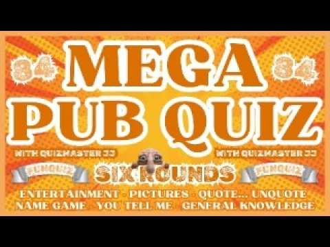 Pub Quiz No84 - 6 Different Rounds - 39 Questions & Answers - 80 Points to Win. trivia/quiz Fun Quiz