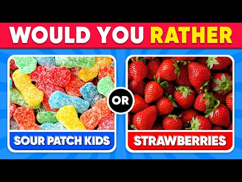 Would You Rather? JUNK FOOD vs HEALTHY FOOD 🍟🍔🥗 Daily Quiz