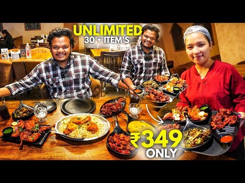 Unlimited Food Buffet With 30+ Items Only ₹349 | Cheapest Unlimited Food In Bangalore | Street Food