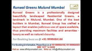 runwal greens apartments new project mulund mumbai @ 09999684166