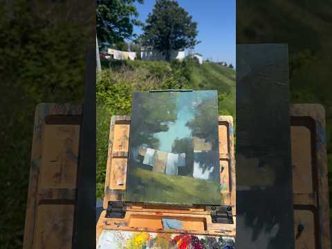 The painting vs the inspiration #pleinair #painting #pleinairpainting #art