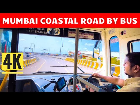 Mumbai Coastal Road On A Bus! This Is India Of The Future! 4K 60FPS ULTRA HD Drive Full Video | NEW