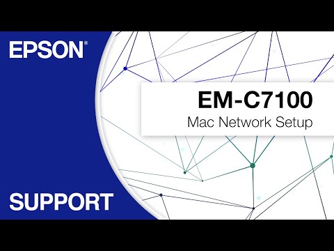 Epson WorkForce Pro EM-C7100 | Mac Network Setup