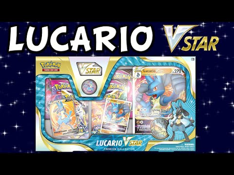 BRAND NEW Lucario VSTAR Premium Collection Boxes of Pokemon Cards!