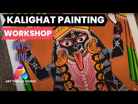 Kalighat Painting Live Workshop : Day 4