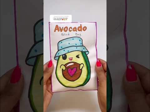 Avocado blind bag! 🥑 #blindbag #papersquishy #papercraft #diy #shorts #asmr #asmrunboxing #craft