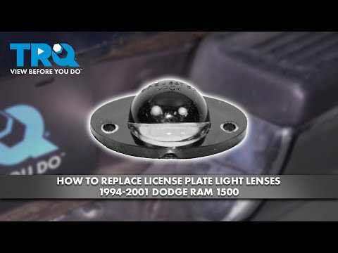 How to Replace License Plate Light Lenses 1994-2001 Dodge Ram 1500