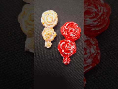 Diy Hairclip ❤🤍 #diy #shorts #clips #clip #hairpins #hairclip #howtomake #rose #flowers #craft #yt