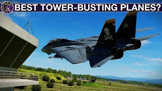 Which Aircraft Can Best Turn, Accelerate And Smash the Tower? | DCS