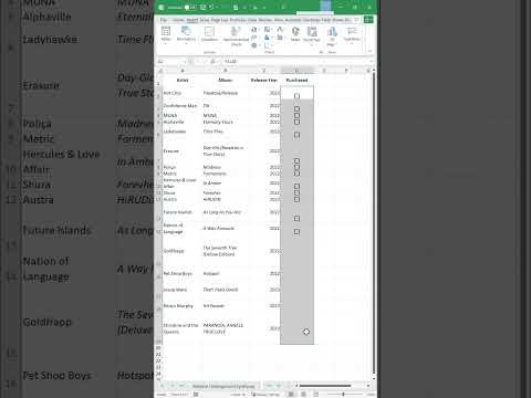 I Made Excel Fun With Checkboxes #shorts  #microsoft365 #exceltutorials #exceltips #exceltech