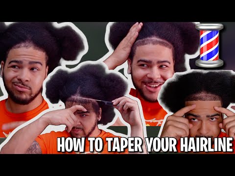 HOW TO MAKE A FRONT TAPER AND BACK TAPER ON YOURSELF 💈 FIXING MY FRONT TAPER HAIRLINE 🔥