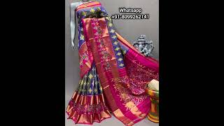 POCHAMPALLY SAREES LATEST  IKKATH SILK SAREES|POCHAMPALLY IKKAT SAREES ONLINE @roopikahandlooms