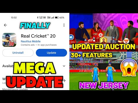 Real Cricket 20 Big Update 😱 | Auction Updated, New Jersey | Real Cricket 20 New Update, Rc20 Update