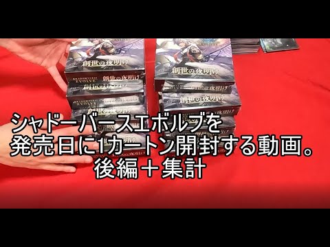 シャドバエボルヴを1カートン(20箱)をを発売日に開封する。後編【Shadowverse EVOLVE】