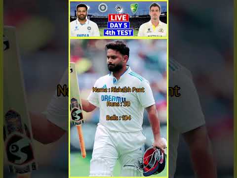 Rishabh Pant | 4th Test Day -5 #trendingshorts #cricketmatch