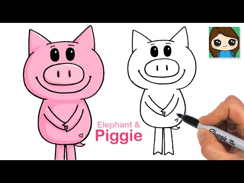 How to Draw a Pig Easy 🐷 Elephant and Piggie