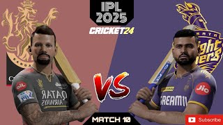 IPL 2025 - M10 -RCB vs KKR - Highlights & Best Moments in the match