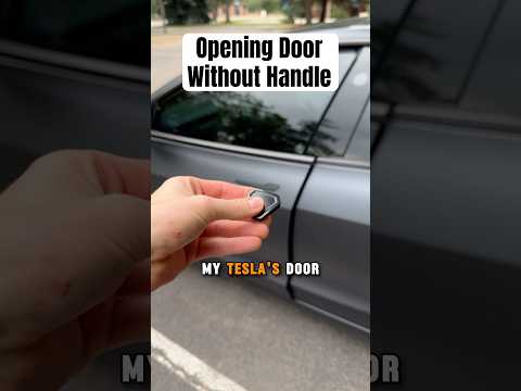 How I Open My Tesla Without a Doorhandle 😳😈