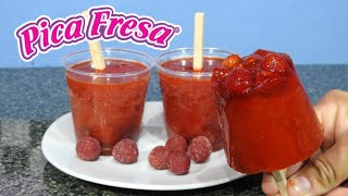 Paletas heladas sabor PICA FRESA