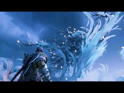 God Of War Ragnarök - Raven Tree Ambiance (raven whispers, creaking, ice, music)