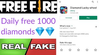 Diamond Lucky wheel app real or fake | free diamonds | Garena free fire | Tech Lover DK