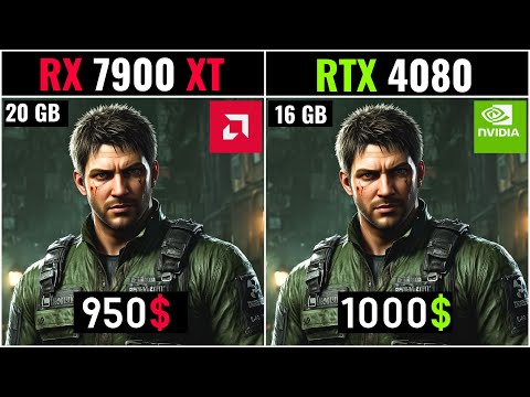 RTX 4080 vs RX 7900 25 games tested at 1080p - 2k - 4k