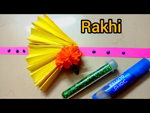 Rakhi school competition 💫 ll step by step ll How to make Rakhi 🥰 ll Glitter ✨ll Get 5x views 🥰