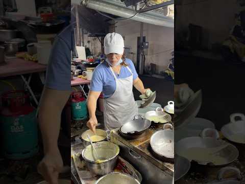 Skillful Coconut Pancake Making #shorts #streetfood