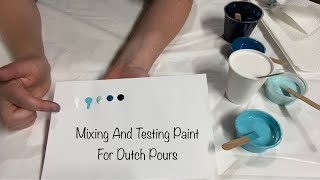 Testing For Dutch Pour Paint Consistency