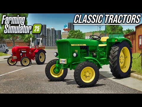 New Mods - Classic Tractors, New Map, & Firewood Production! | Farming Simulator 25